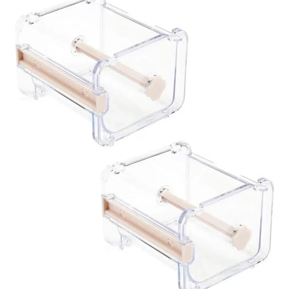Acrylic Washi Tape Organizer Stackable Clear Desk Stackable Storage Bins